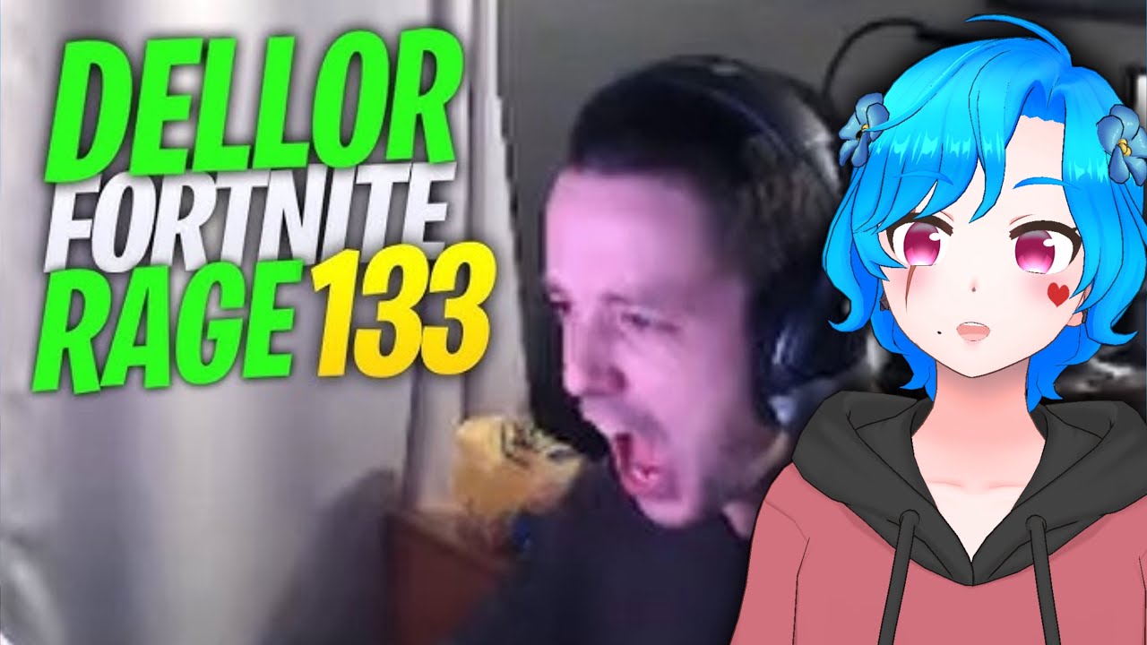 DELLOR FORTNITE RAGE COMPILATION 133【Reaction】