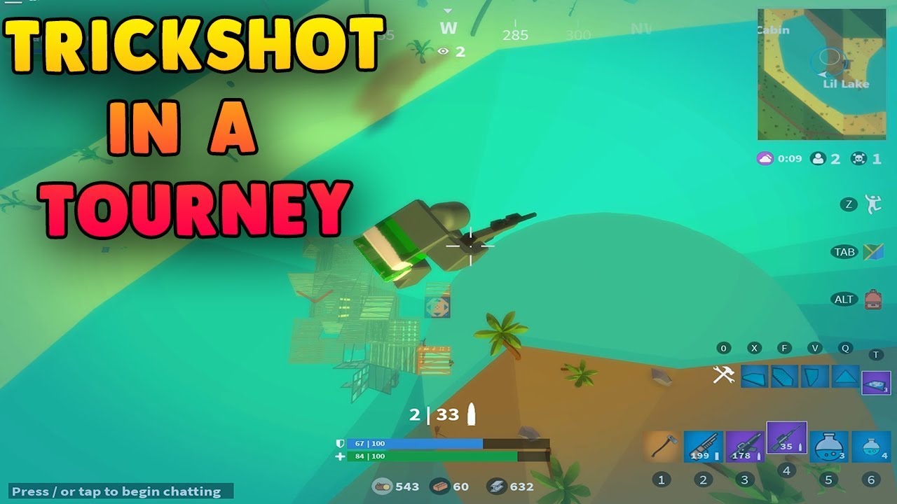 I HIT A TRICKSHOT IN A TOURNAMENT😱ISLAND ROYALE ROBLOX