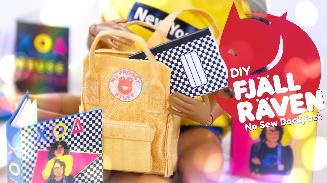 DIY - How to Make: Fjallraven Kanken No Sew Backpack & Back to School Supplies