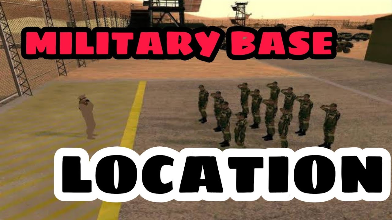 Gta San Andreas military's base location.....discord link in description