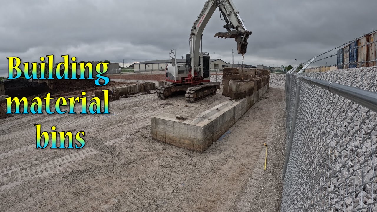 Building Material Bins With The Takeuchi 2150