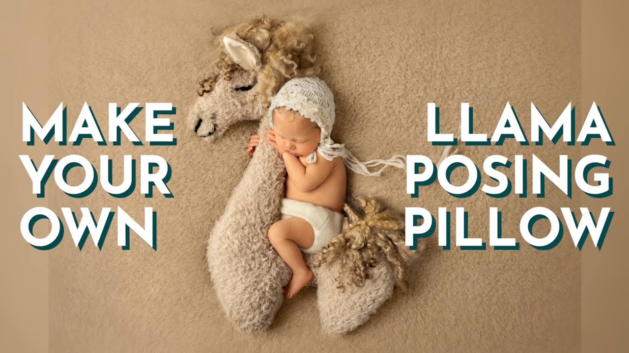 How to make a Llama Posing Pillow for Newborn Baby Photography