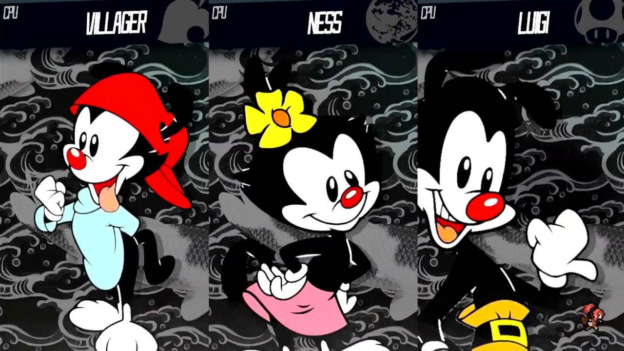 Yakko Warner Vs Wakko Warner Vs Dot Warner - Requested Smash Bros Battle