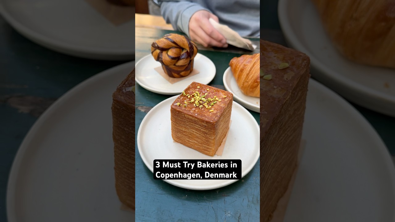 3 Must Try Bakeries in Copenhagen, Denmark. #danishfood #bakery #bakedgoods #copenhagen
