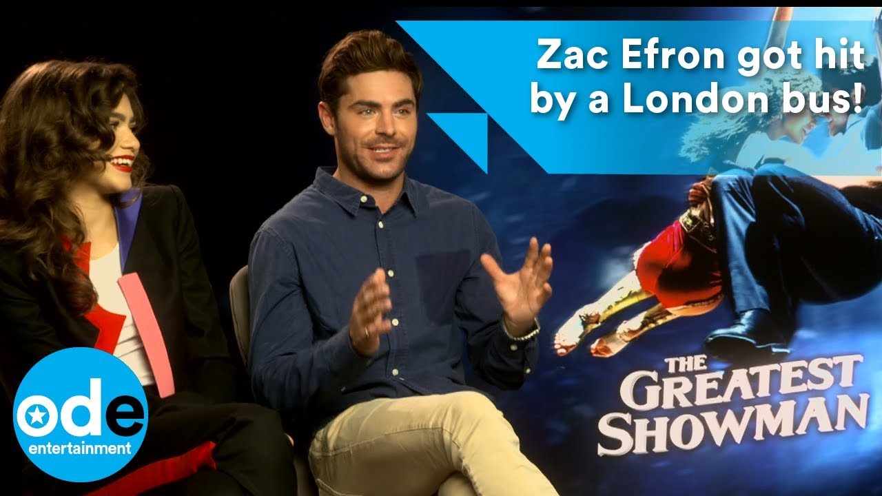 Zac Efron got hit by a London bus!