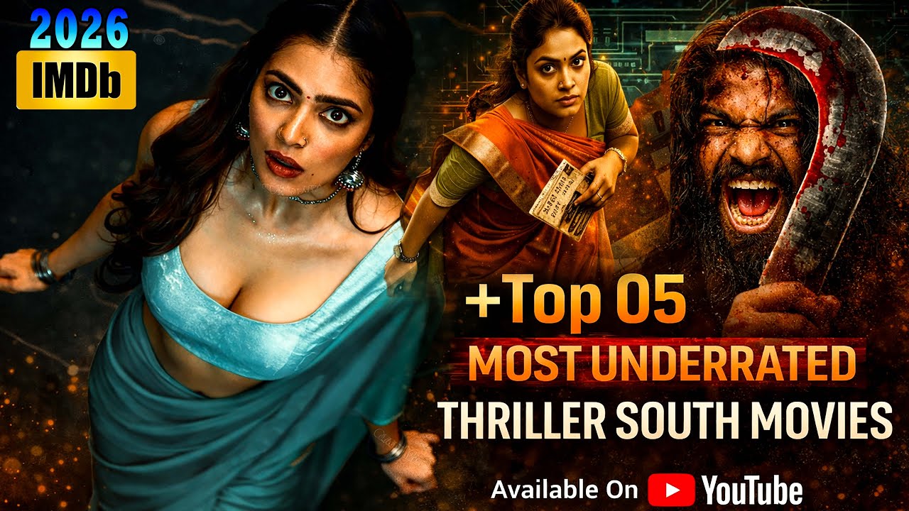Top 05 New South Indian Suspense Thriller Movies On YouTube | 2026 South Movies in Hindi Dubbed