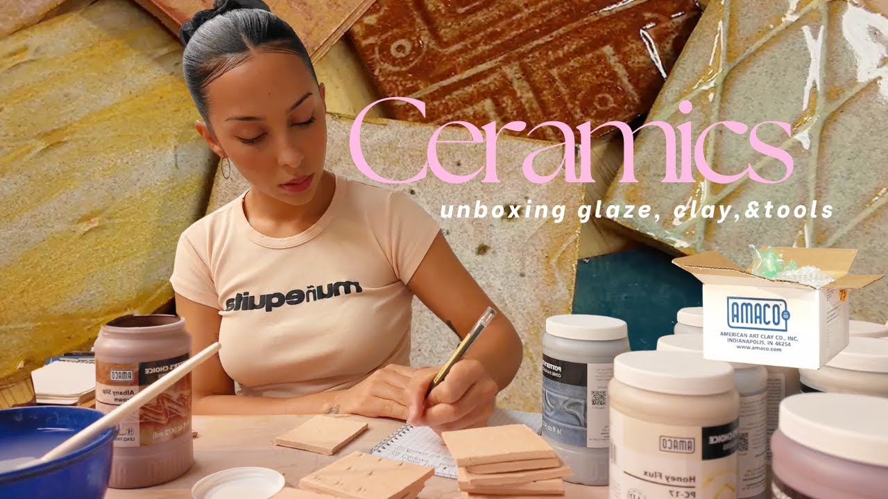 Ceramics supply haul: unboxing a big order of clay supplies, testing glazes & unloading the kiln