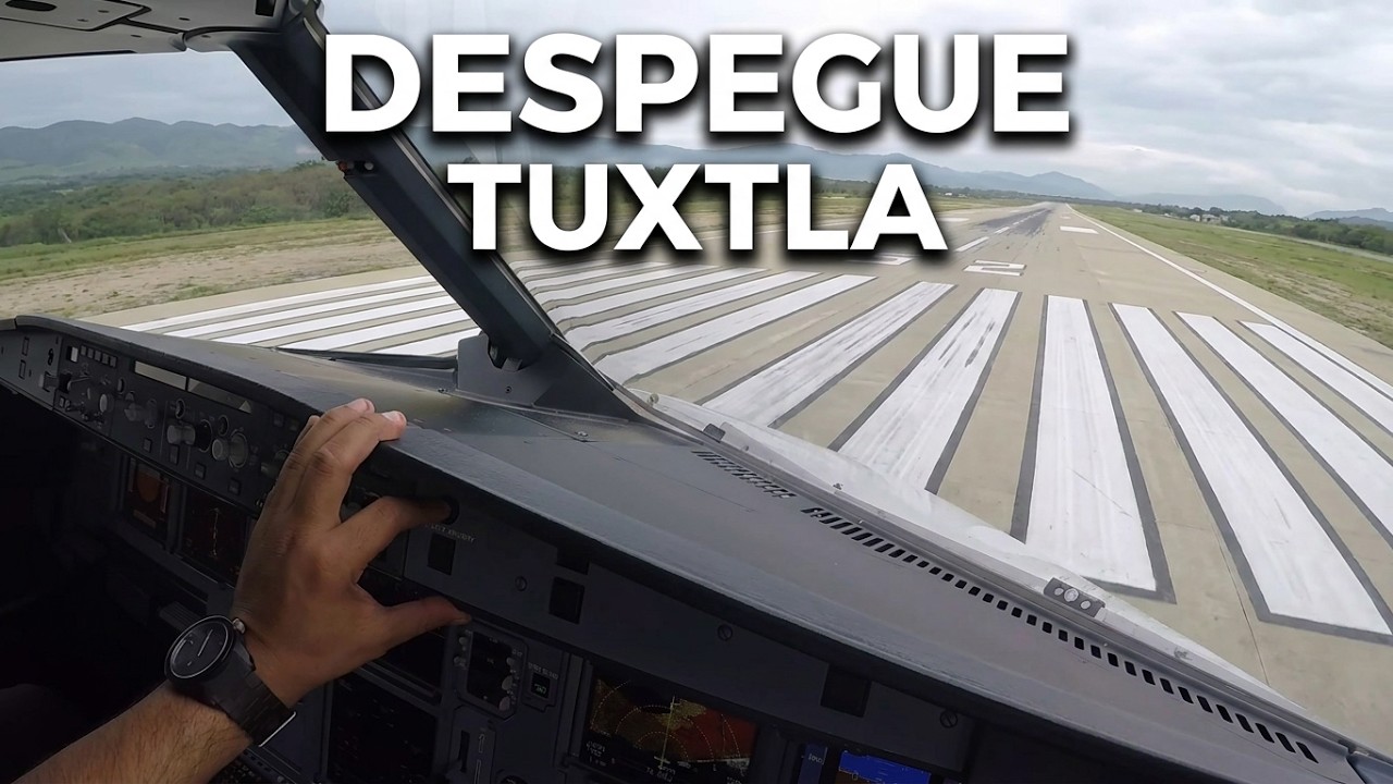 Hermosa vista al Despegue de Tuxtla Gutierrez, Chiapas - Airbus A320