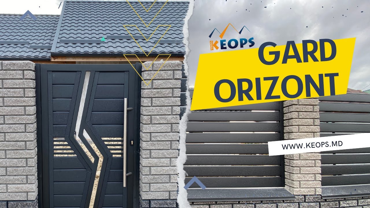 Gard+porți la Ciuciuieni Raionul Sîngerei. Am executat gard Orizont marca Keops.