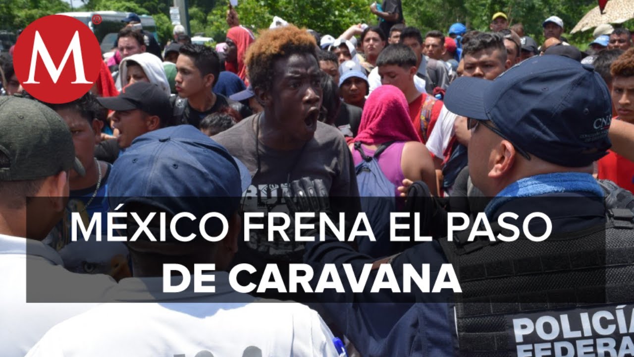 Guardia Nacional arma cerco por migrantes que intentan cruzar puente fronterizo en Chiapas