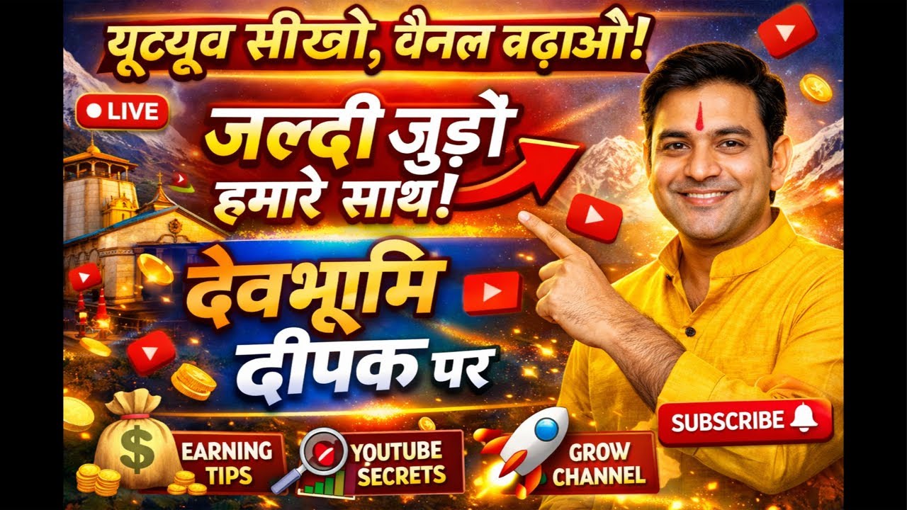DevbhumiDeepak  is live YouTube पर सफल कैसे बनें? आज LIVE बताऊँगा पूरा सच | Devbhoomi Deepak