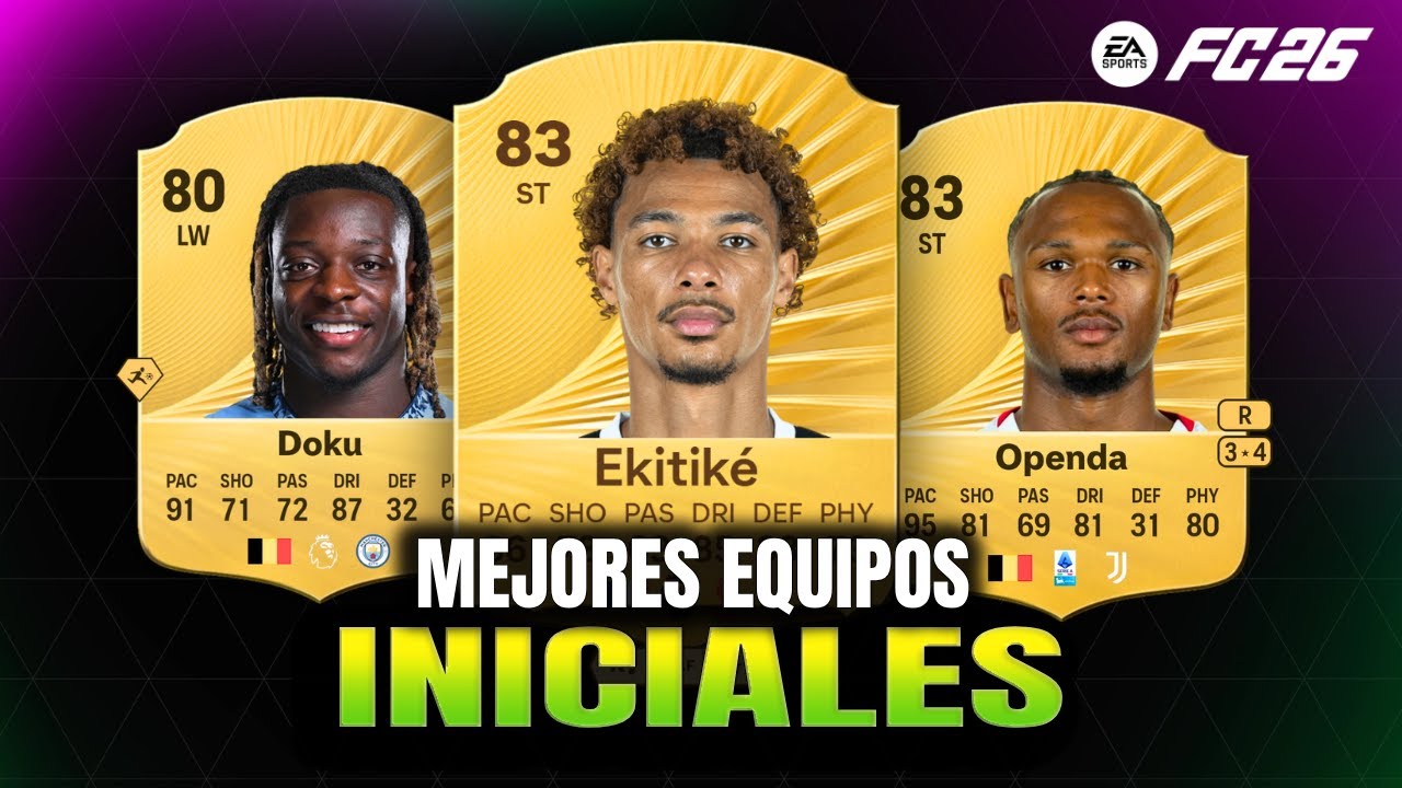 Los MEJORES EQUIPOS BARATOS de TODAS las LIGAS para empezar en EA FC26 Ultimate Team🔥