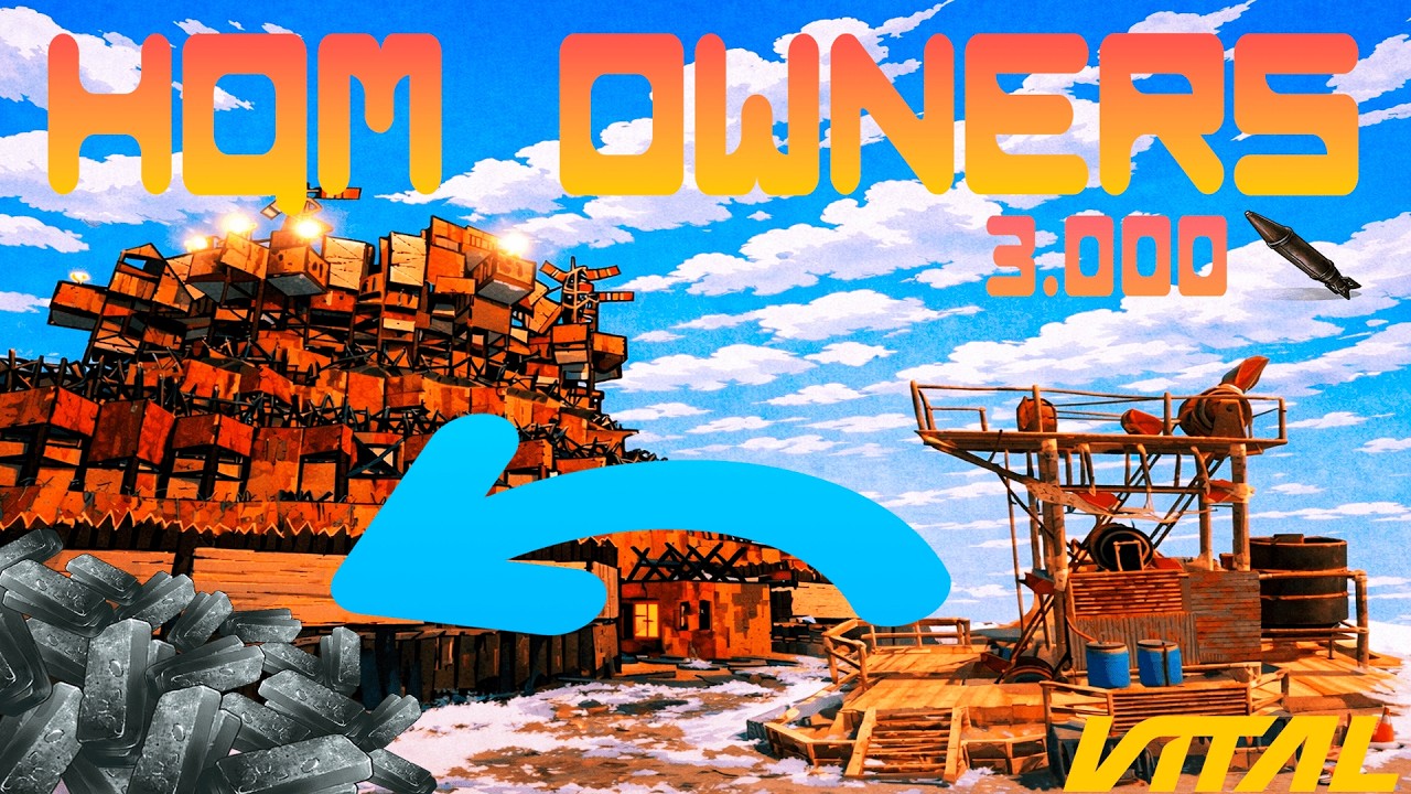 AWESOME STORY of HQM QUARRY OWNERS is under THREAT on Vital Medium 2x Rust/Раст