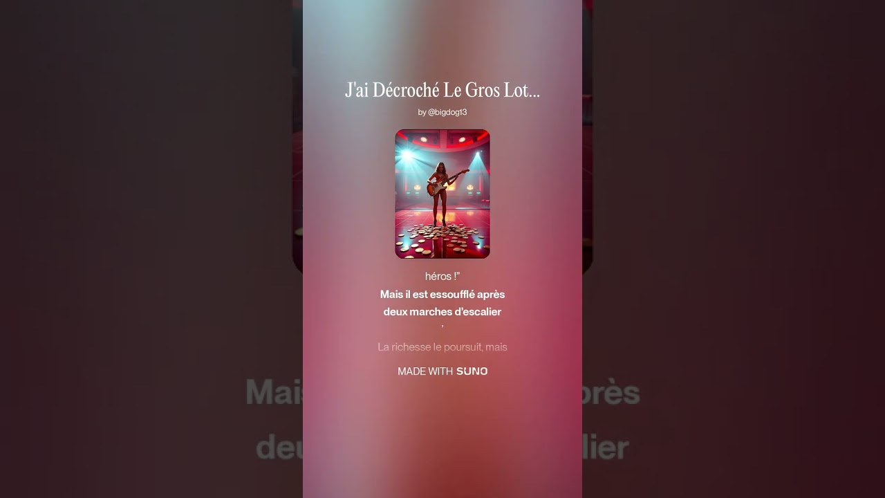 J'ai Décroché Le Gros Lot (French Hard Rock Female)I Hit The Jackpot | Verman Bedessee &BDC AIM Band