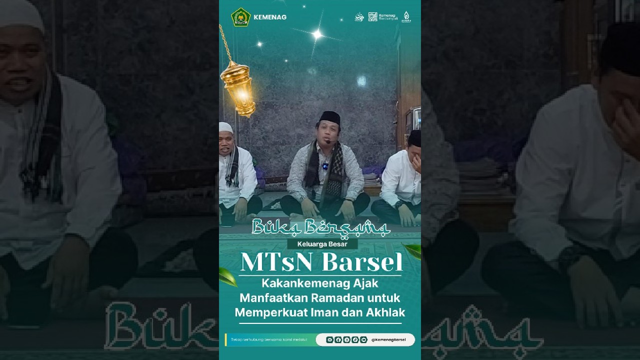 Bukber di MTsN Barsel, Kakankemenag Ajak Manfaatkan Ramadan untuk Memperkuat Iman dan Akhlak