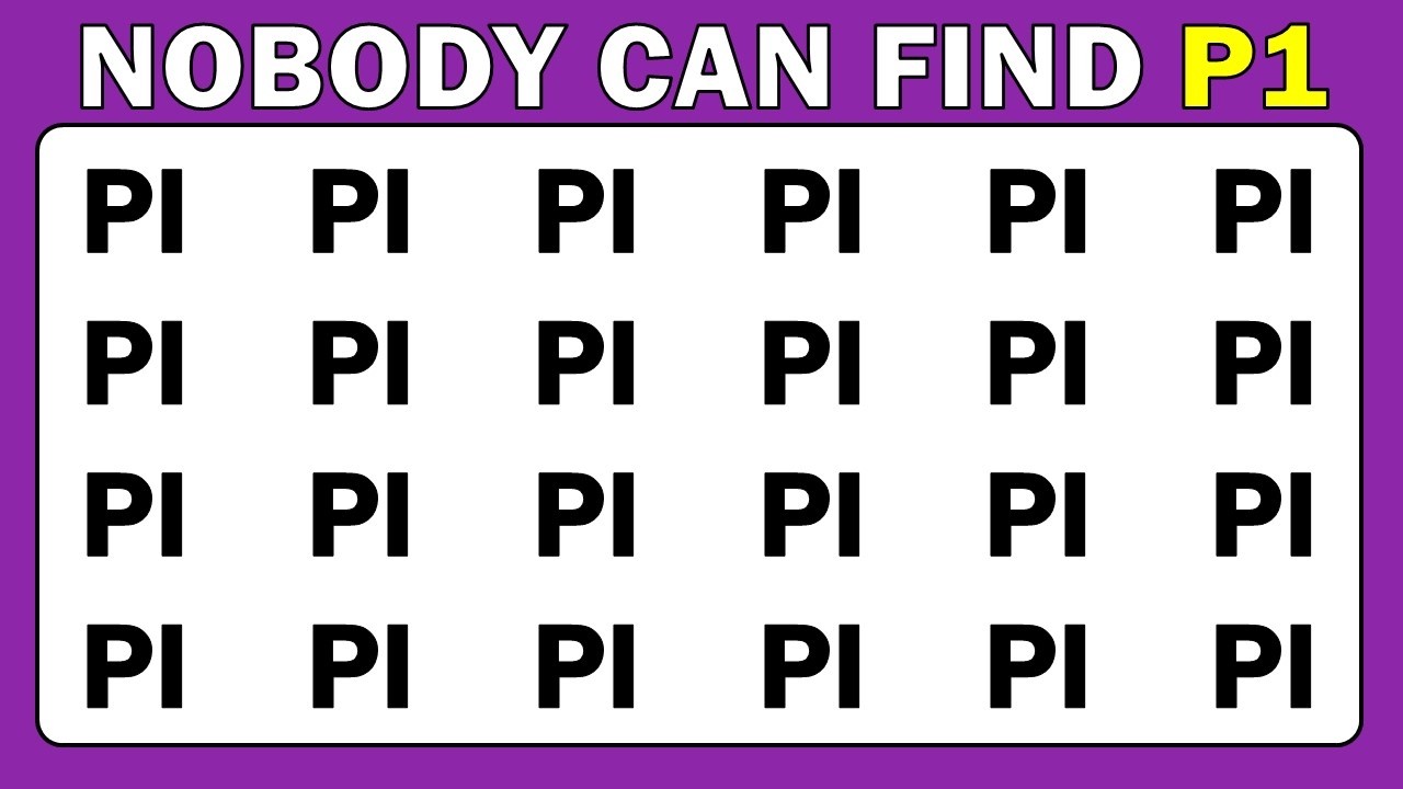 Find the Odd One Out | Test Your Observation Skills | Spot the Different Number and Letter Edition.