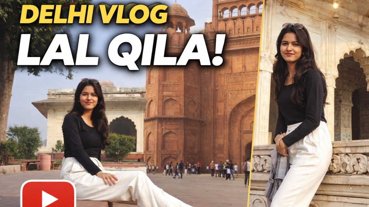 Laal qila vlog😍❤️ ll लाल किला ll Red fort vlog #laalqilavlog #vlog #delhivlog @TheNomadicAnu