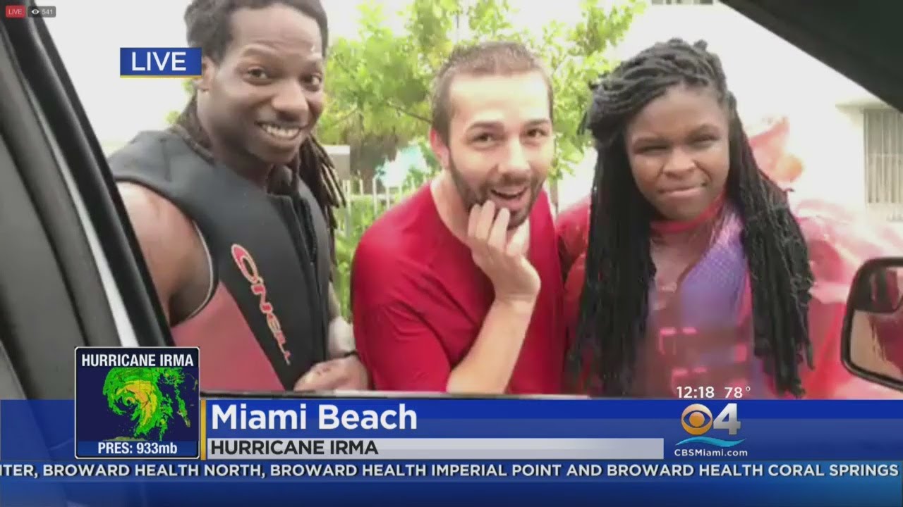 Hanging Out On South Beach During A Hurricane