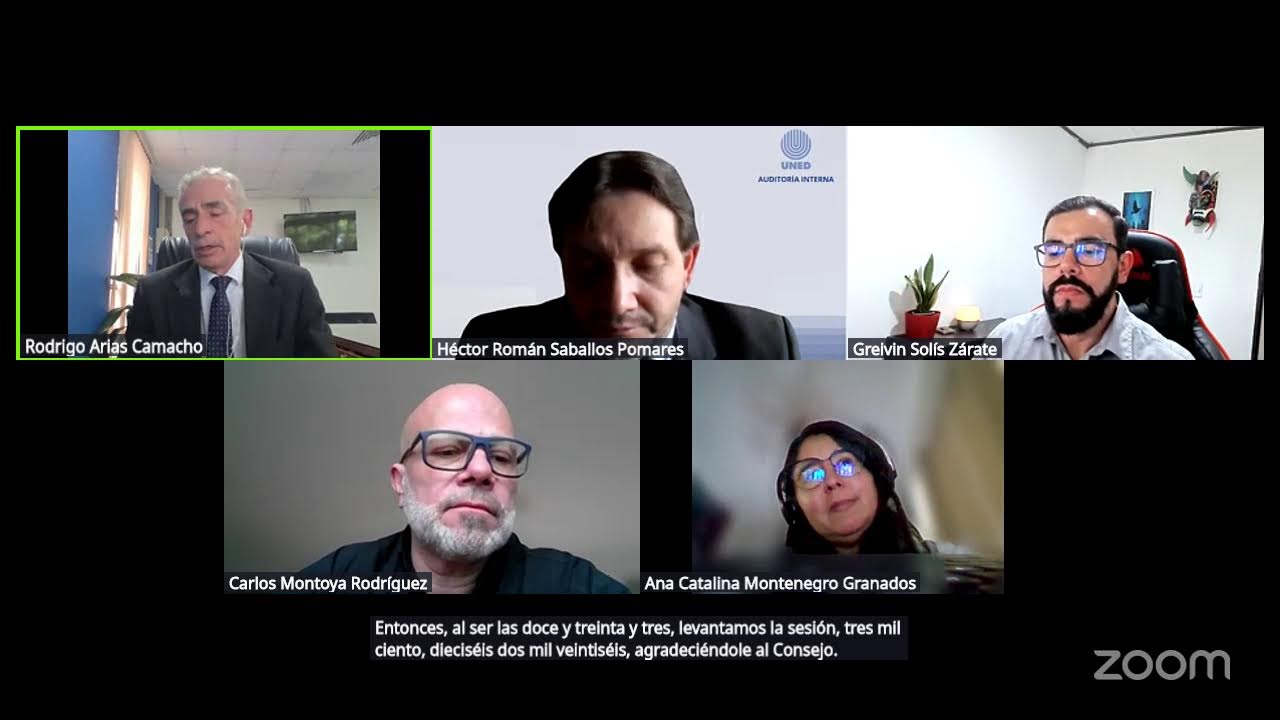 Consejo Universitario - UNED sesi&oacute;n ordinaria 3116-2026