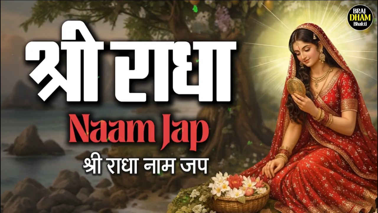 अखंड श्री राधा नाम जप 11000 Baar Shri Radha Naam Jaap 11000 Times Radha Naam Dhun | Braj Dham Dhun
