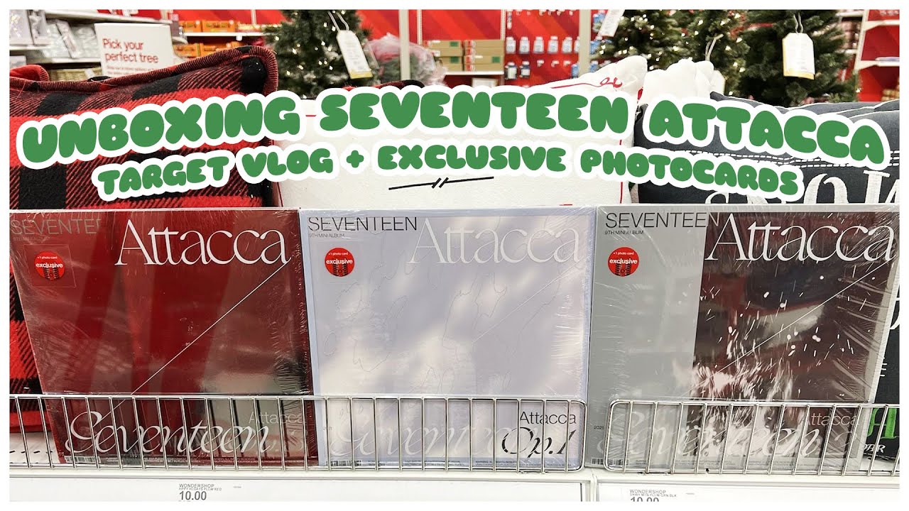 ✨ UNBOXING SEVENTEEN ATTACCA TARGET ALBUMS Exclusive Photocards, Vlog + Hoshi Wonwoo A5 Mini Binder