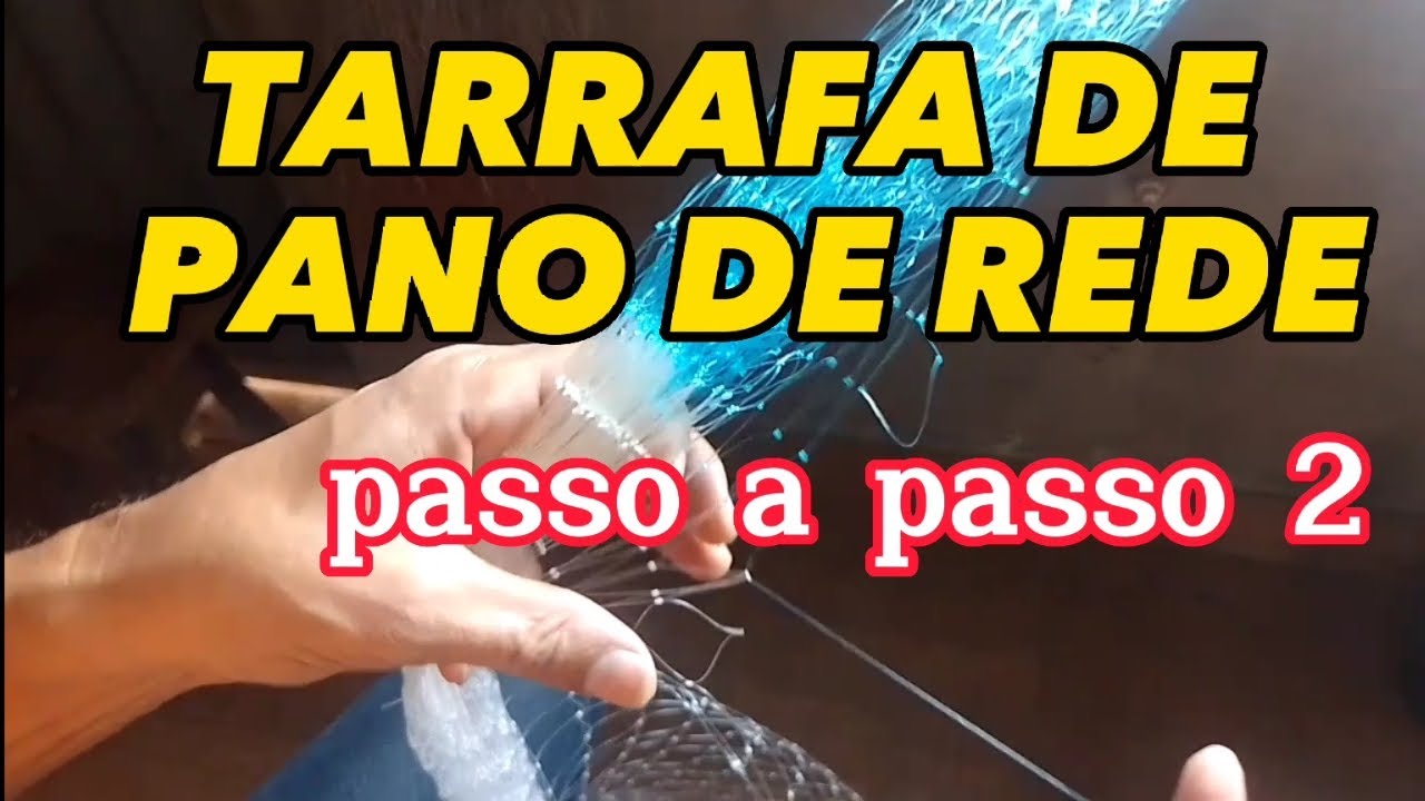 Tarrafa de pano de rede, passo a passo 2. #howtomake #tarrafa #comofazer