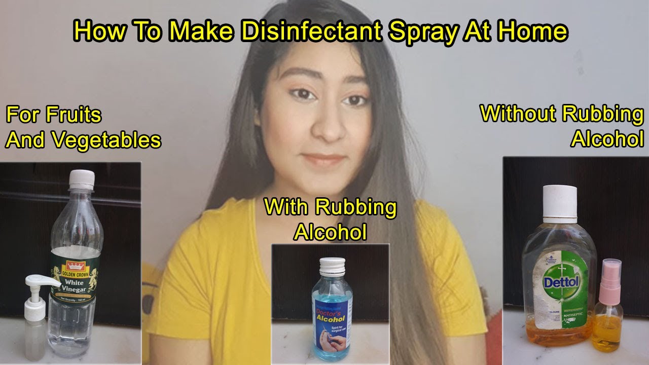How To Make Disinfectant Spray At Home: DIY Disinfectant Spray | TakenByHue