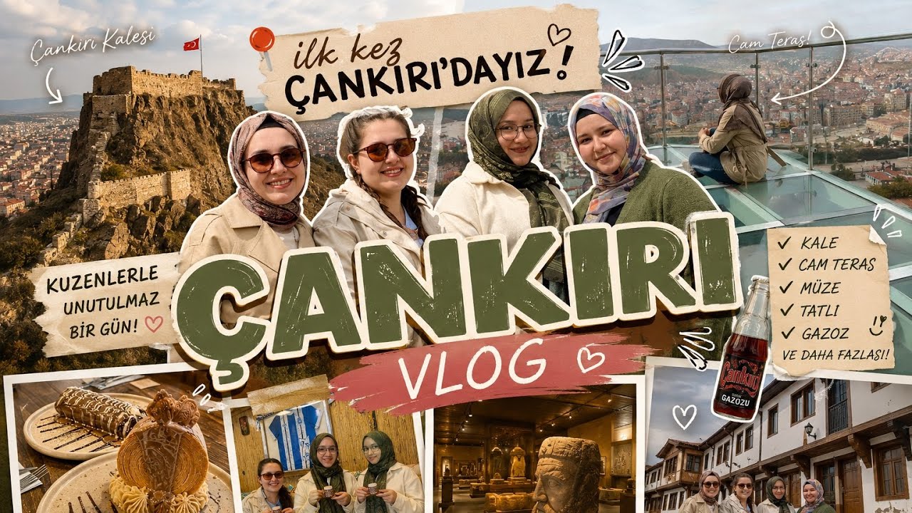 ÇANKIRI VLOG ! CAM TERAS, MÜZE, TATLILAR |KARTIMI ATM YUTTU 😳