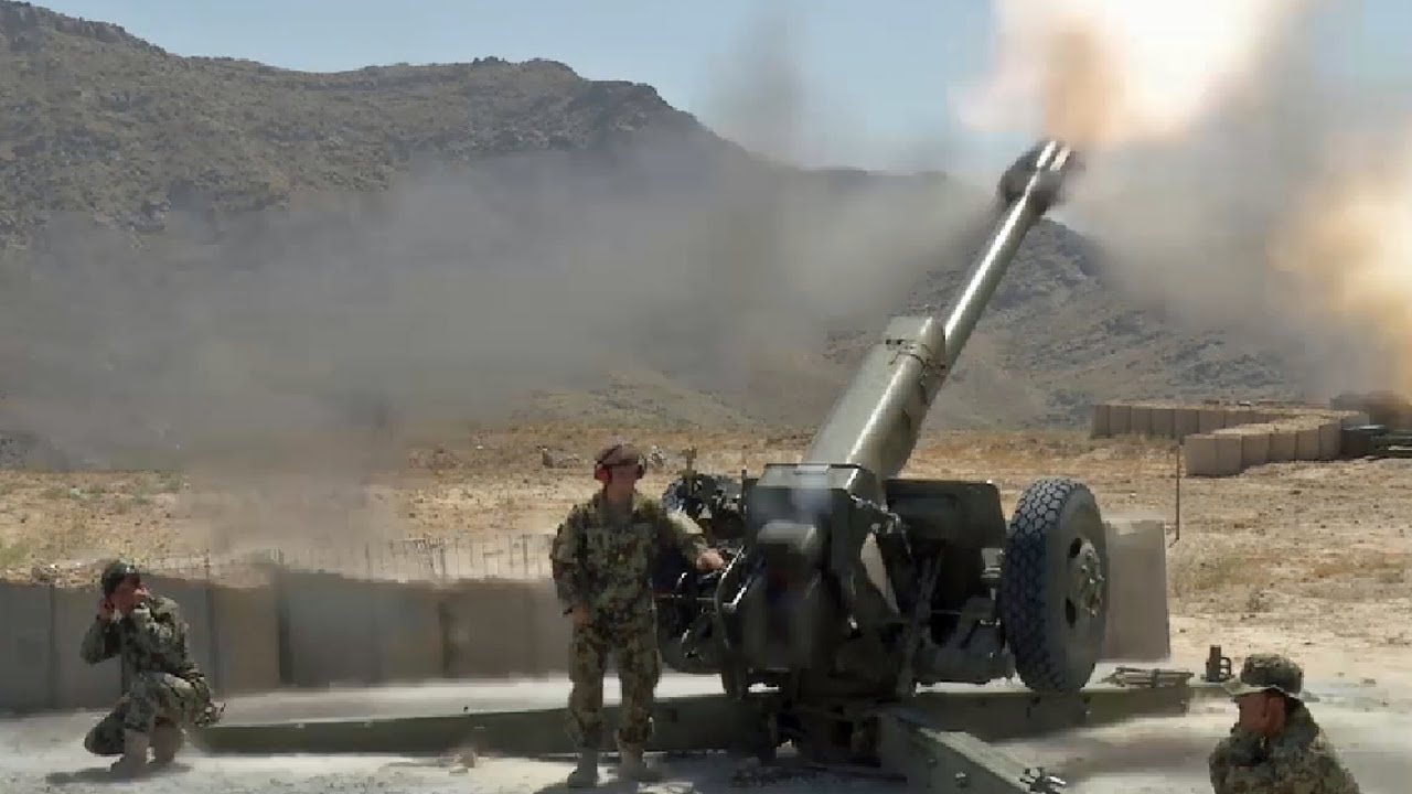 D-30(2A18) 122mm榴弾砲 アフガニスタン軍兵士の教育 第101空挺師団 [HD]