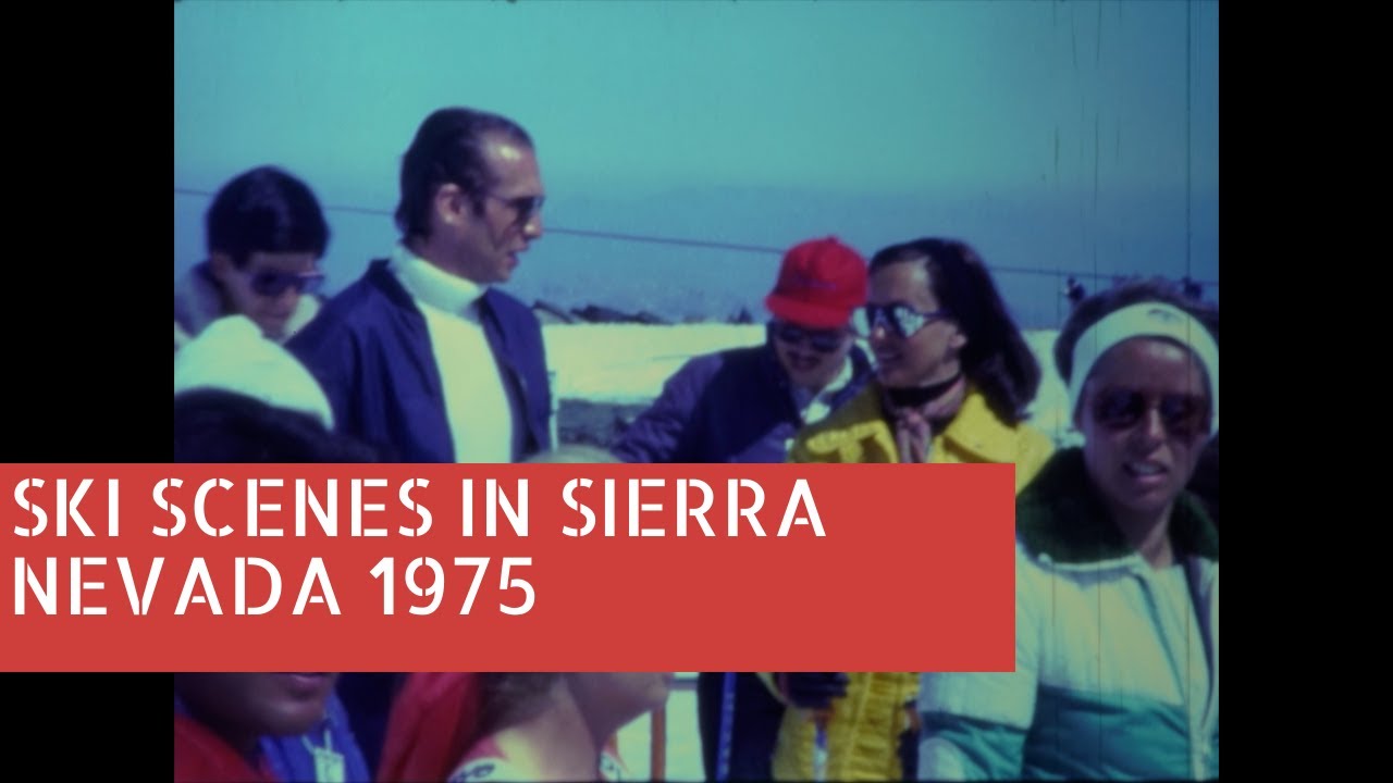Ski Scenes in Sierra Nevada 1975 Archive Footage