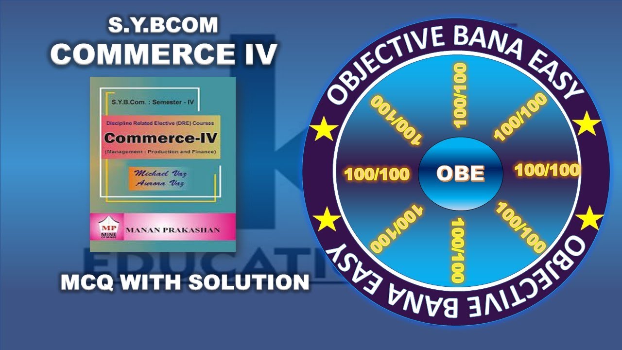 Sybcom Commerce IV  | MCQ Sem 4 | Mumbai University | Siraj Shaikh