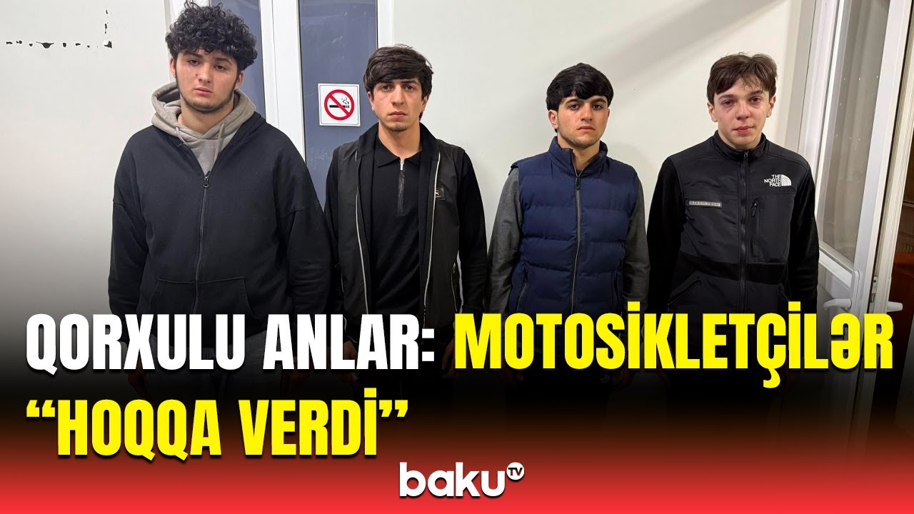 Motosikletçilər bu etdiklərinə görə həbs olundular | Bakıda təhlükəli anlar