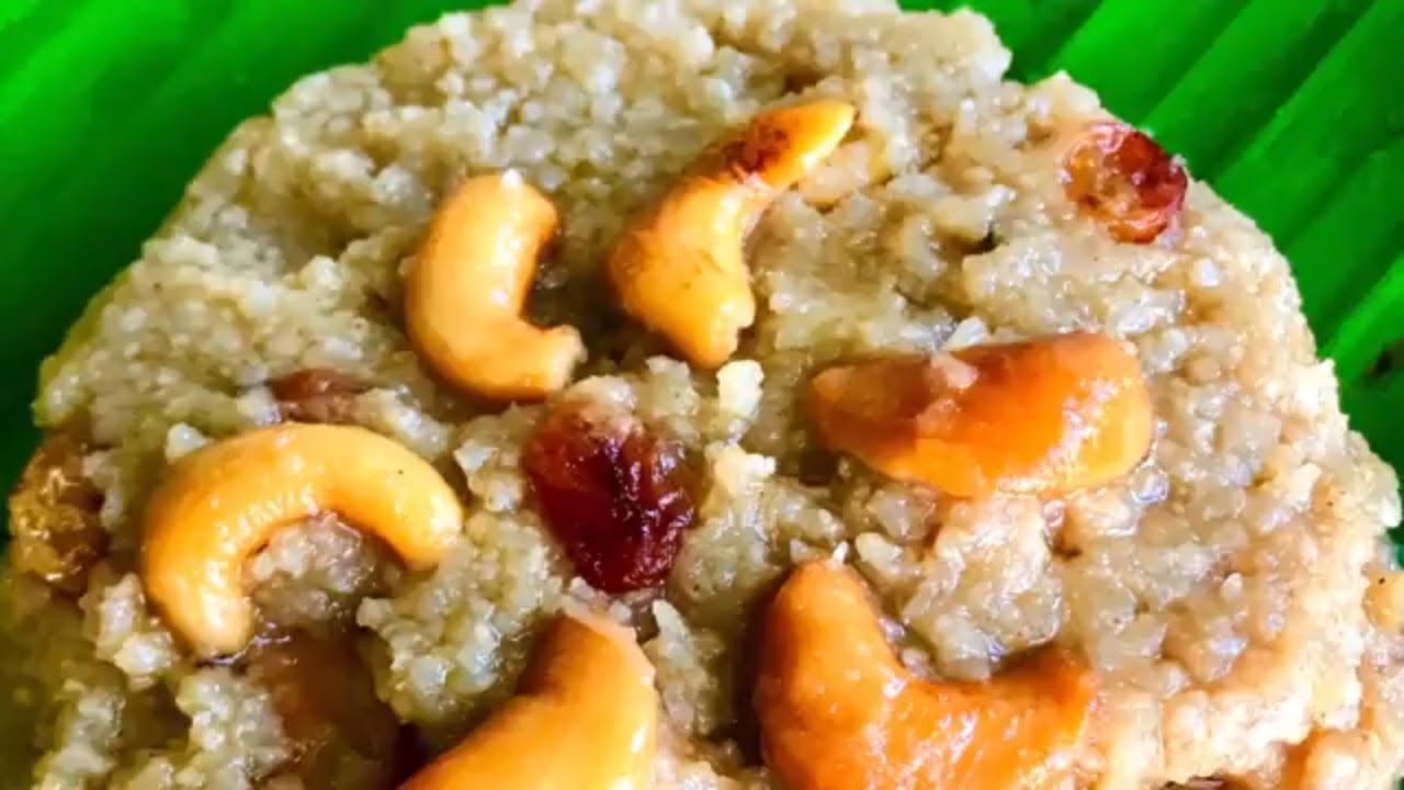 Instant Pot Samai Millet Chakra Pongal Recipe-Indian little millet-Instant Pot Indian Sweets