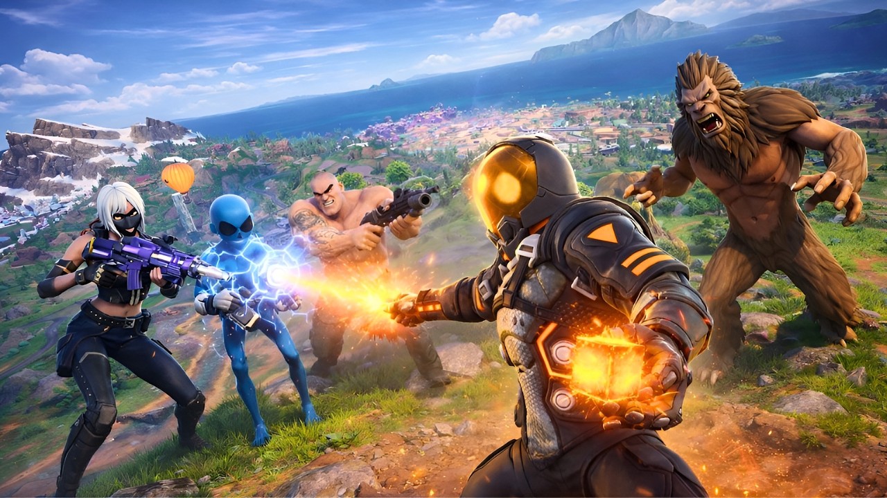 DARK VOYAGER VS ALL BOSSES CHALLENGE IN FORTNITE (Chapter 7 Season 1)
