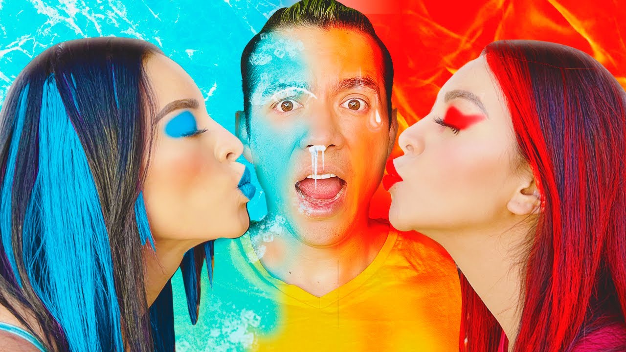 CHICA DE HIELO🧊VS CHICA DE FUEGO🔥*Desafío de caliente vs frío* | Karla Bustillos