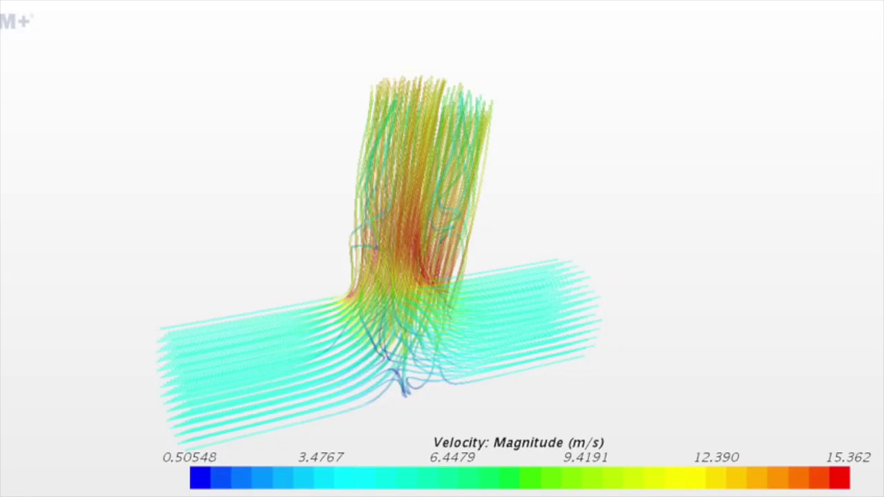 ME320 CFD. Study of flow in a T-junction pipe.