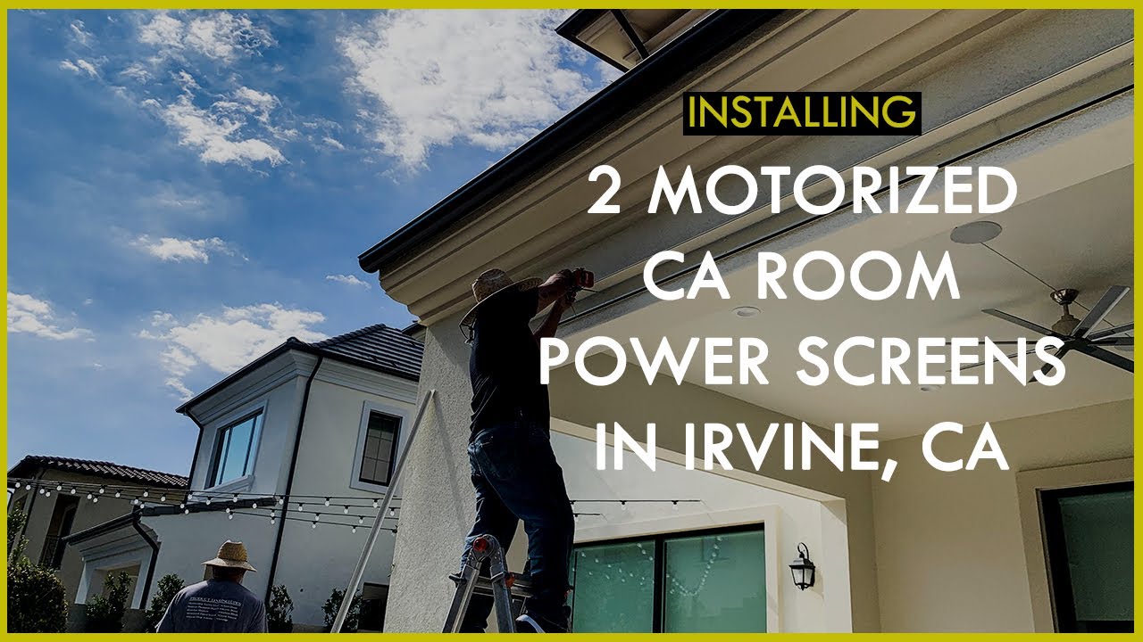 🌞 Beautiful Irvine Home Gets Motorized Power Screens for the California Room – Custom Install!