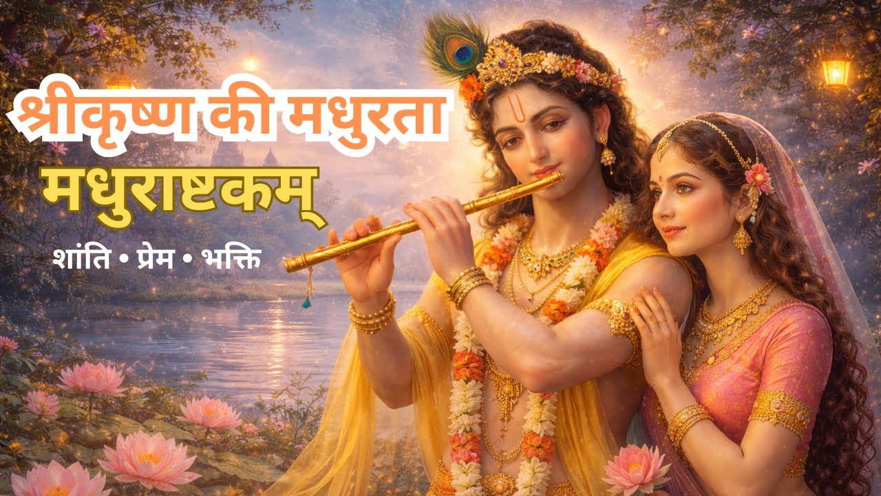 Shri Krishna Madhurashtakam | मधुराष्टकम् | Spiritual Calm & Bhakti #krishnabhajan #krishnalove
