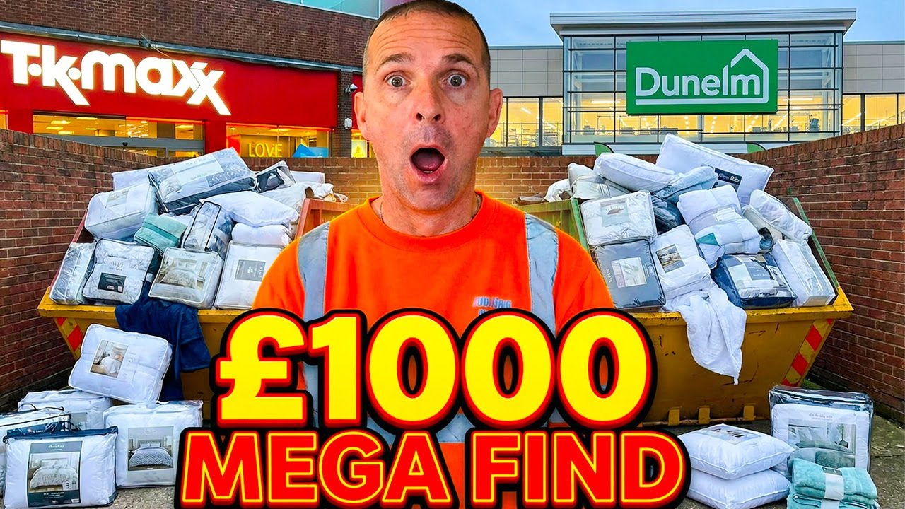 ALMOST £1000 IN CRAZY EXPENSIVE FINDS 😲, DUMPSTER DIVING UK RETAIL PARKS