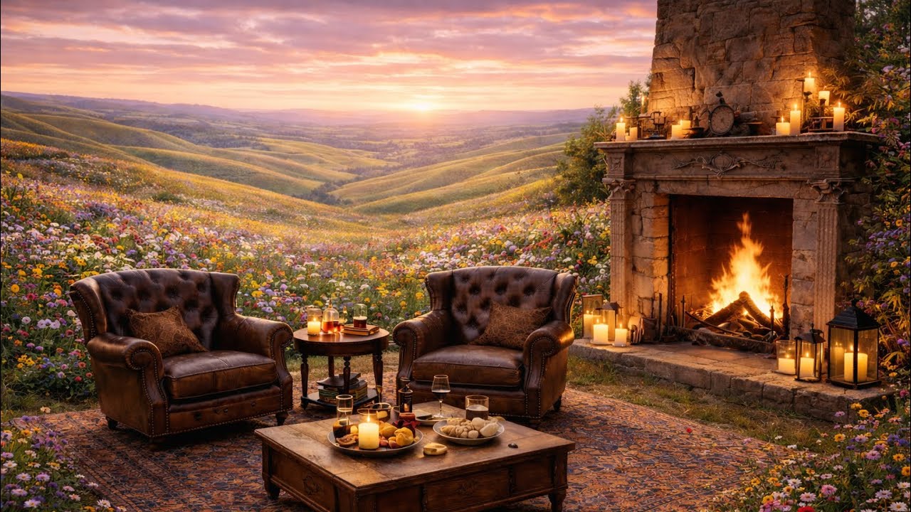 🌷🌾🪻3 hour 4K Luxury Spring Classical Ambience for Study, Sleep, Relaxation, Meditation and Calm.