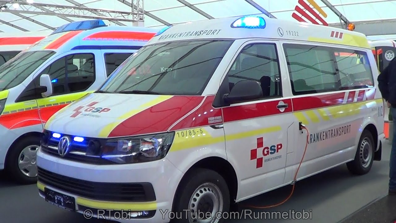 Pforzheim GSP medical transport ambulance - VW T6/ System Strobel - Rettmobil 2019 expo [GER | 5.19]