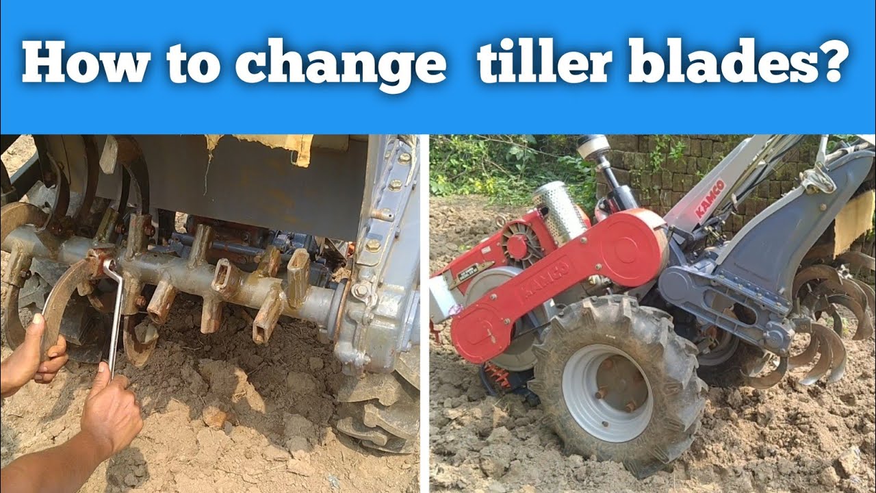 How to change power tiller tynes/blades?  पावार टिलर के Tynes केसे बदले || Best tynes for dry soil