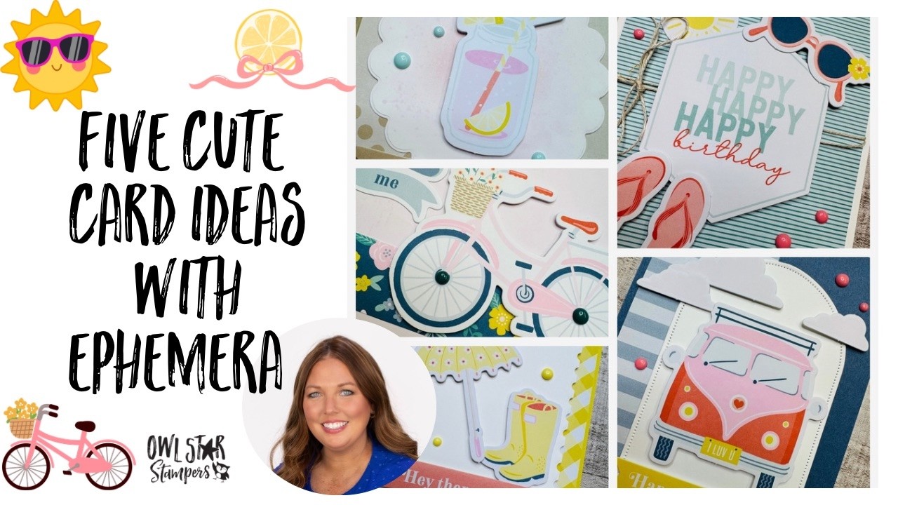 5 Easy Summer Cards You Can Make in Under an Hour with Stampin' Up! Ephemera Packs and No Stamping