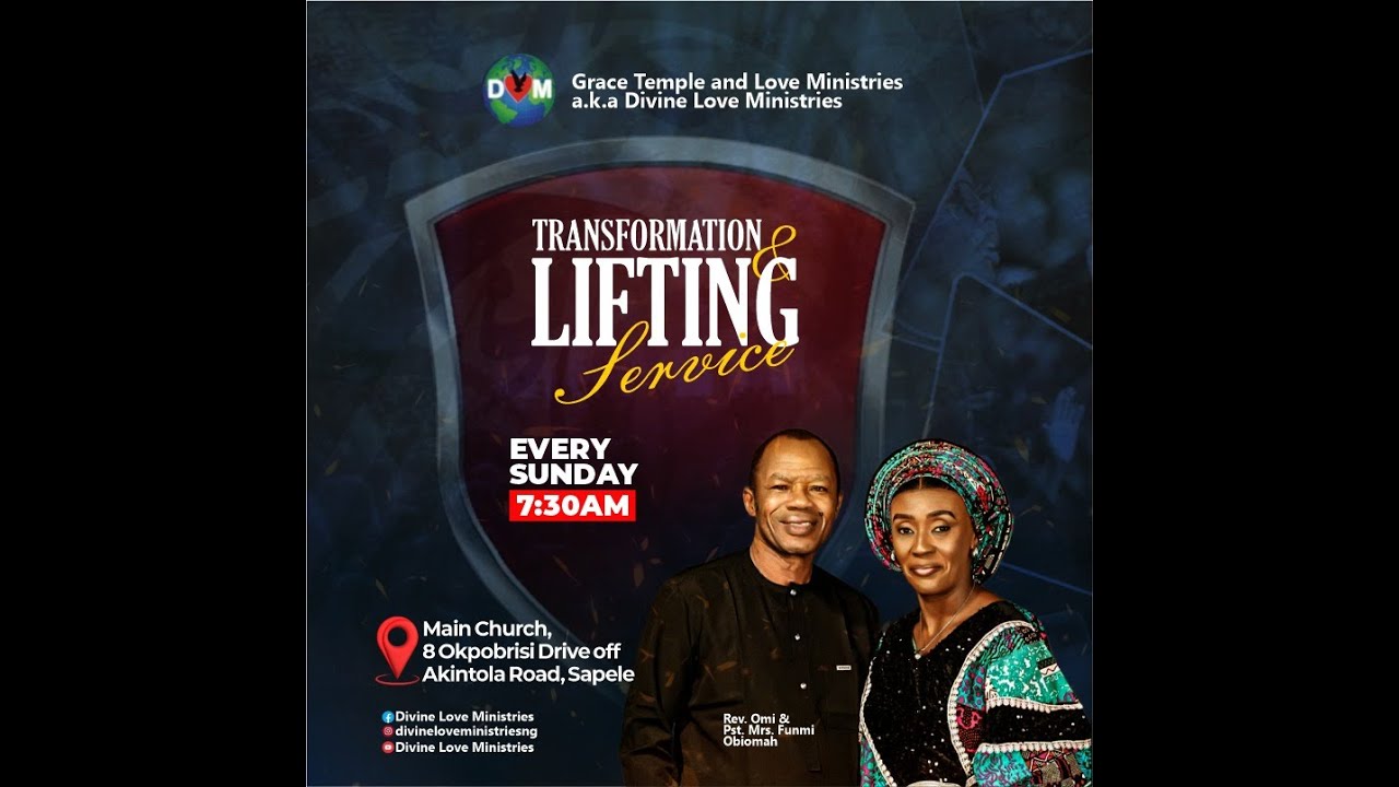 Transformation and Lifting Service Sunday, 18th January, 2026.