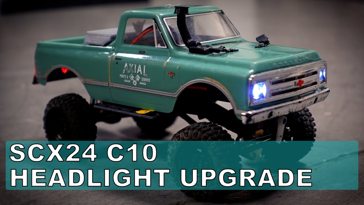 Axial SCX24 C10 Headlight & Taillight Upgrade Ep.11