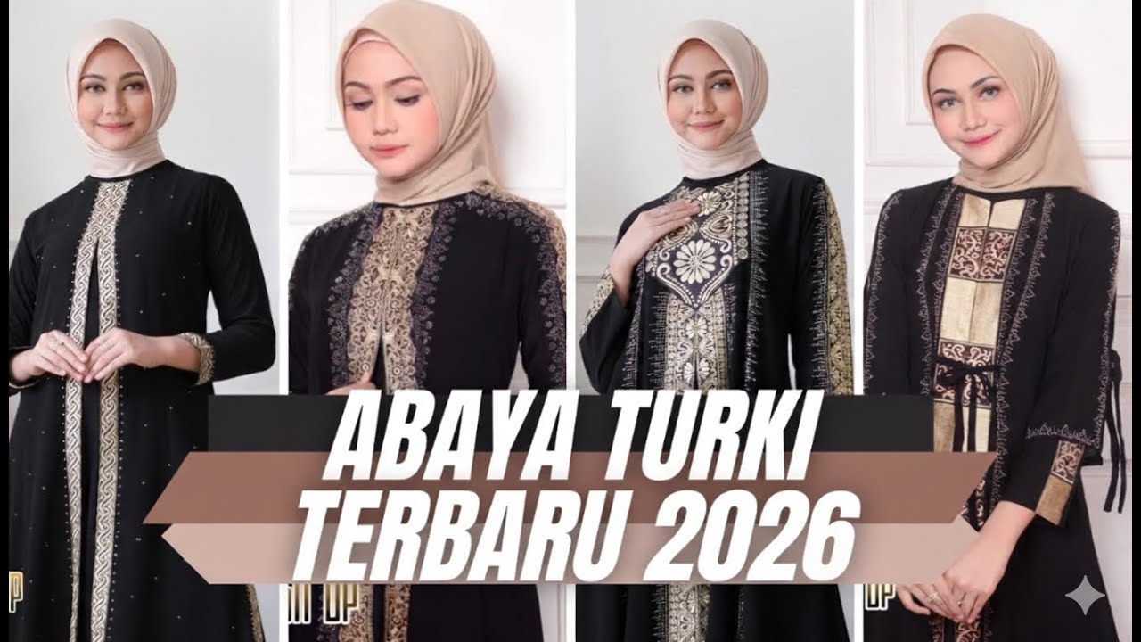 Model Gamis Abaya Turki Terbaru 2026 | Shopee Haul Abaya Turki Hitam Untuk Lebaran