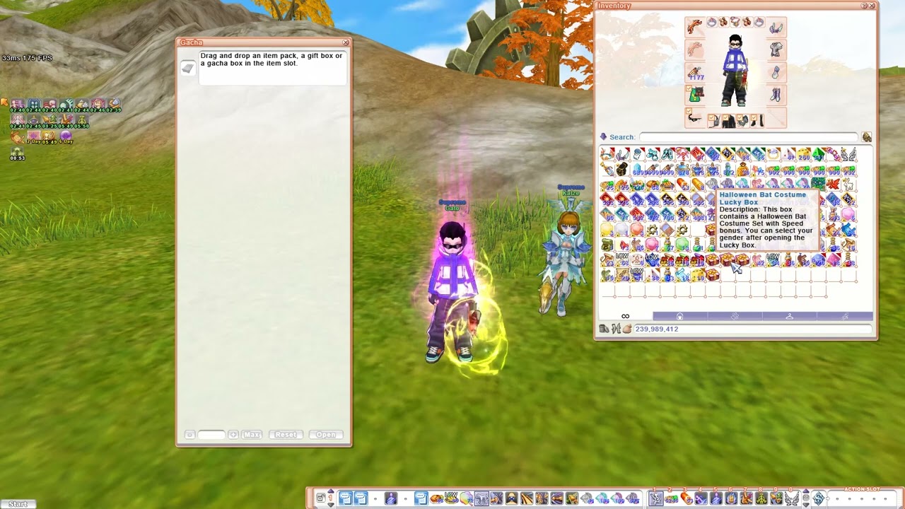 OPENING 1000 TOT BOXES AND HALLOWEEN BAT COSTUME LUCKY BOX [Flyff Universe Mushpoie]