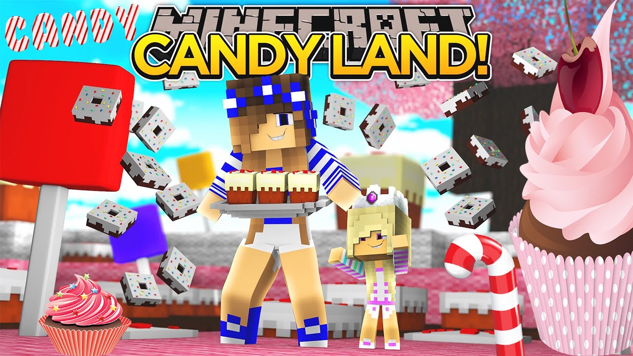 GOING TO CANDY LAND w/ LITTLE CARLY!!!  - Minecraft - Baby Leah Adventures.