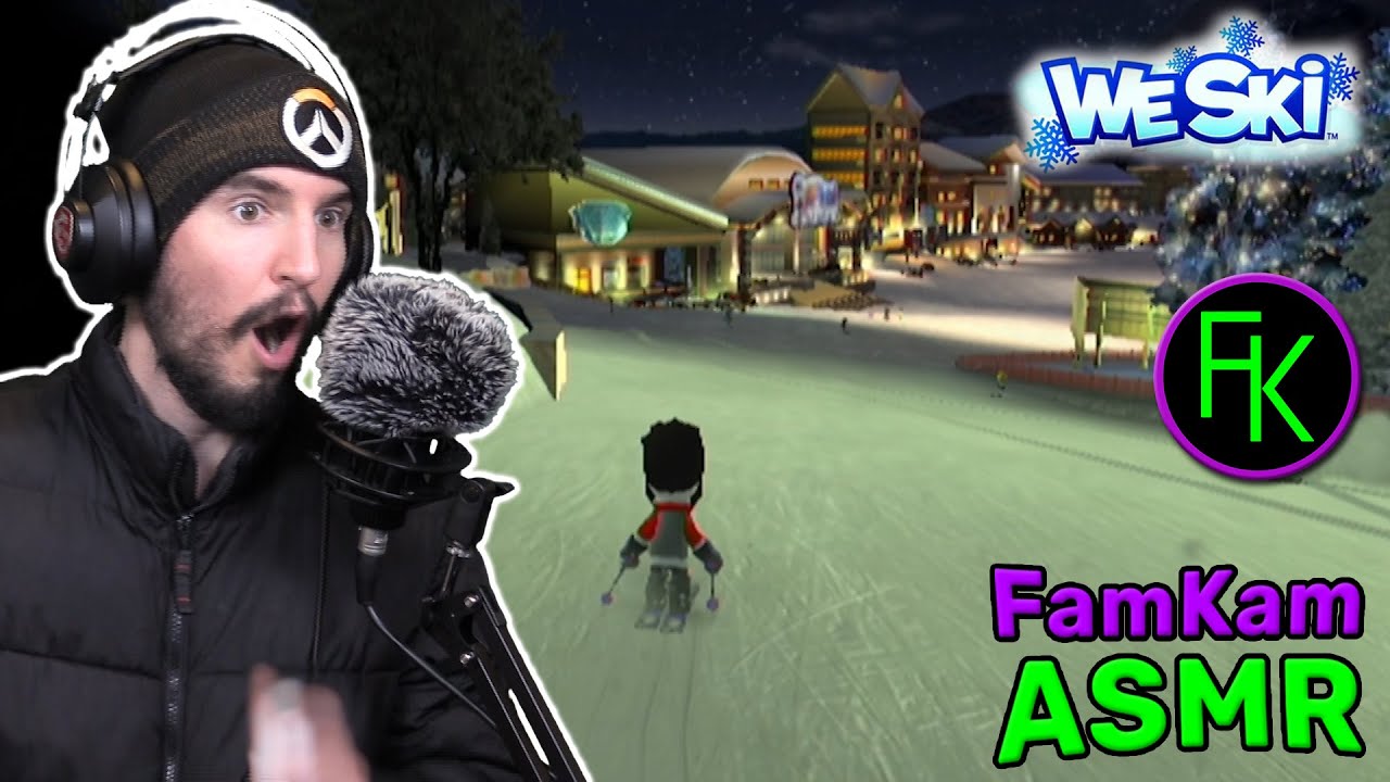 ASMR Gaming 😴🎮 Night Skiing: A Good Idea? 😨 [We Ski] [Nintendo Wii] ⛷🗻