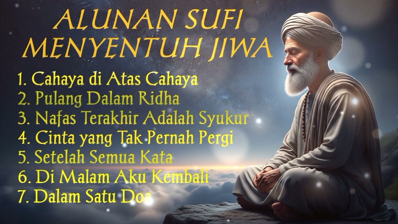 Sufi Devotional Music 60 BPM | Cahaya, Ridha & Keheningan (Full Album)